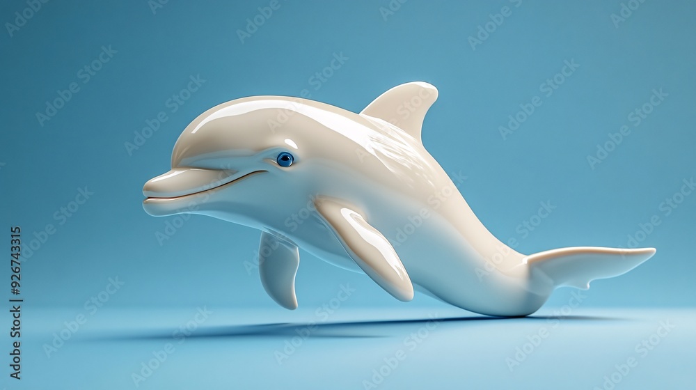Playful 3D Dolphin Swimming in Dense Waters with Copy Space for Text - Vibrant Underwater Animal Concept Playful 3D Dolphin Swimming in Dense Waters with Copy Space for Text - Vibrant Underwater Animal Concept