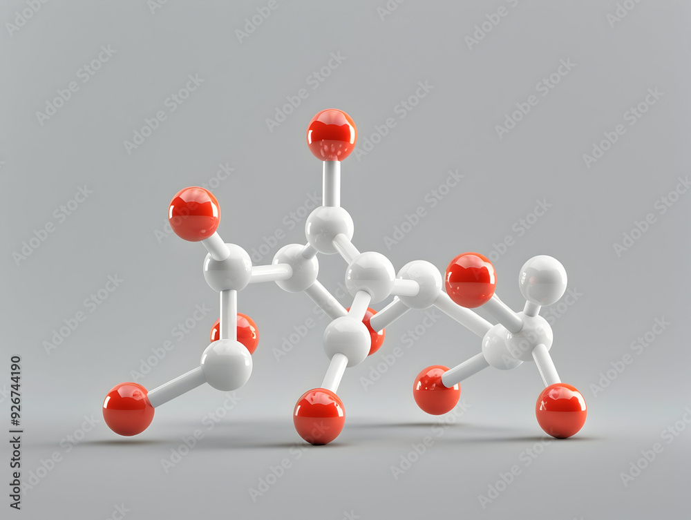 Obraz premium Abstract Structure Background of Molecule Or Atom, molecular structure, structural chemical formula with atoms