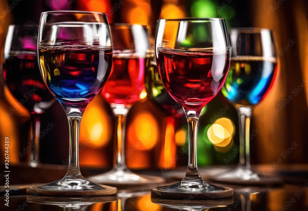 vibrant reflections wine glasses textured surfaces capturing light color variations, shine, pattern, design, aesthetic, elegance, drinkware, crystal vibrant reflections wine glasses textured surfaces capturing light color variations, shine, pattern, design, aesthetic, elegance, drinkware, crystal