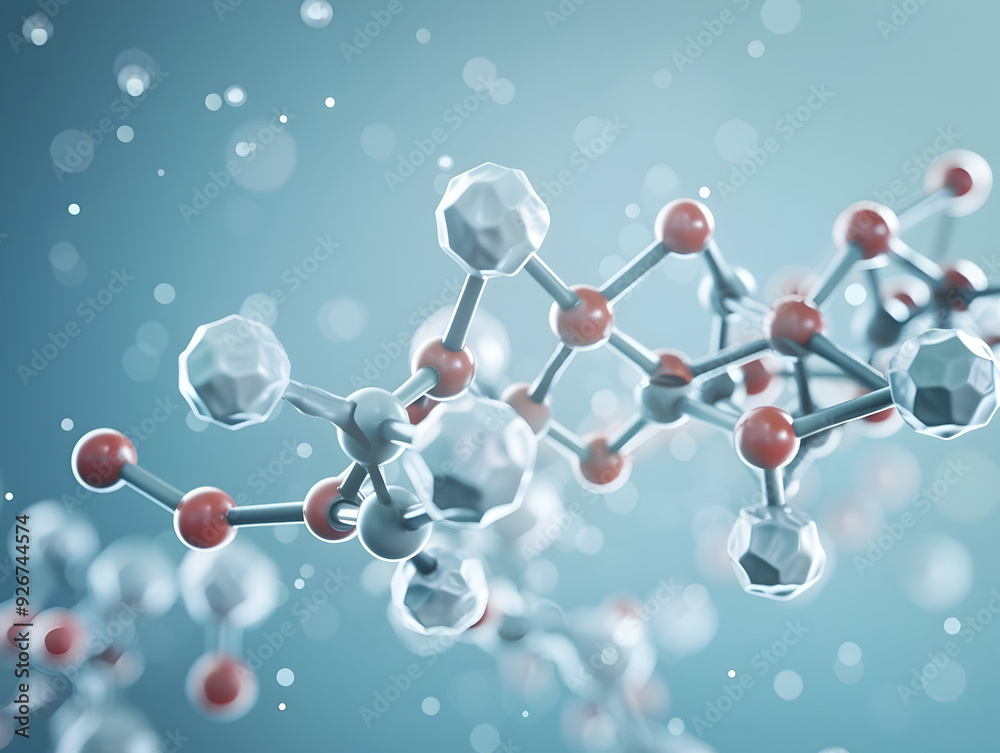 Abstract Structure Background of Molecule Or Atom, molecular structure, structural chemical formula with atoms Abstract Structure Background of Molecule Or Atom, molecular structure, structural chemical formula with atoms