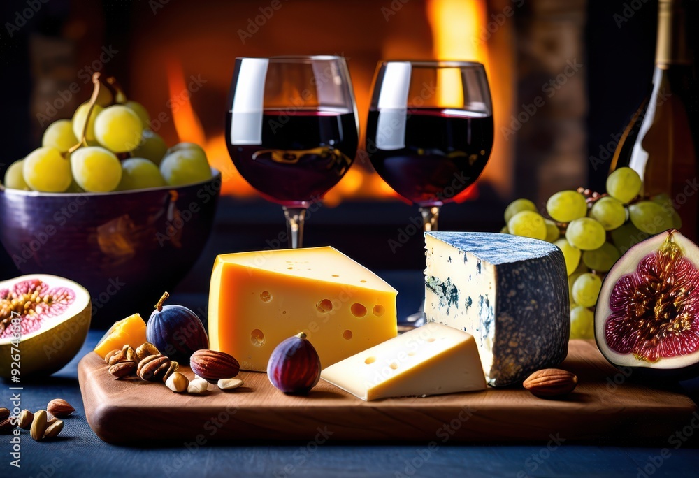 vibrant wine glasses displayed next tempting cheese platter colorful cheeses accompaniments, appetizer, arrangement, ambiance, artistry, bite, culinary vibrant wine glasses displayed next tempting cheese platter colorful cheeses accompaniments, appetizer, arrangement, ambiance, artistry, bite, culinary