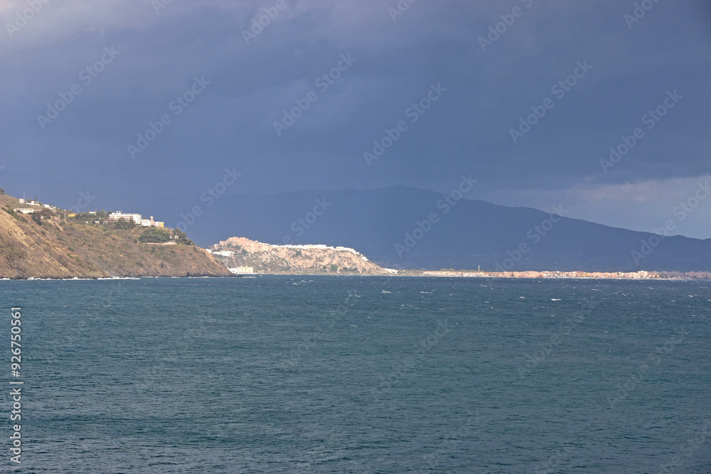 Naklejka premium Velilla coast in Andalucia, Spain 