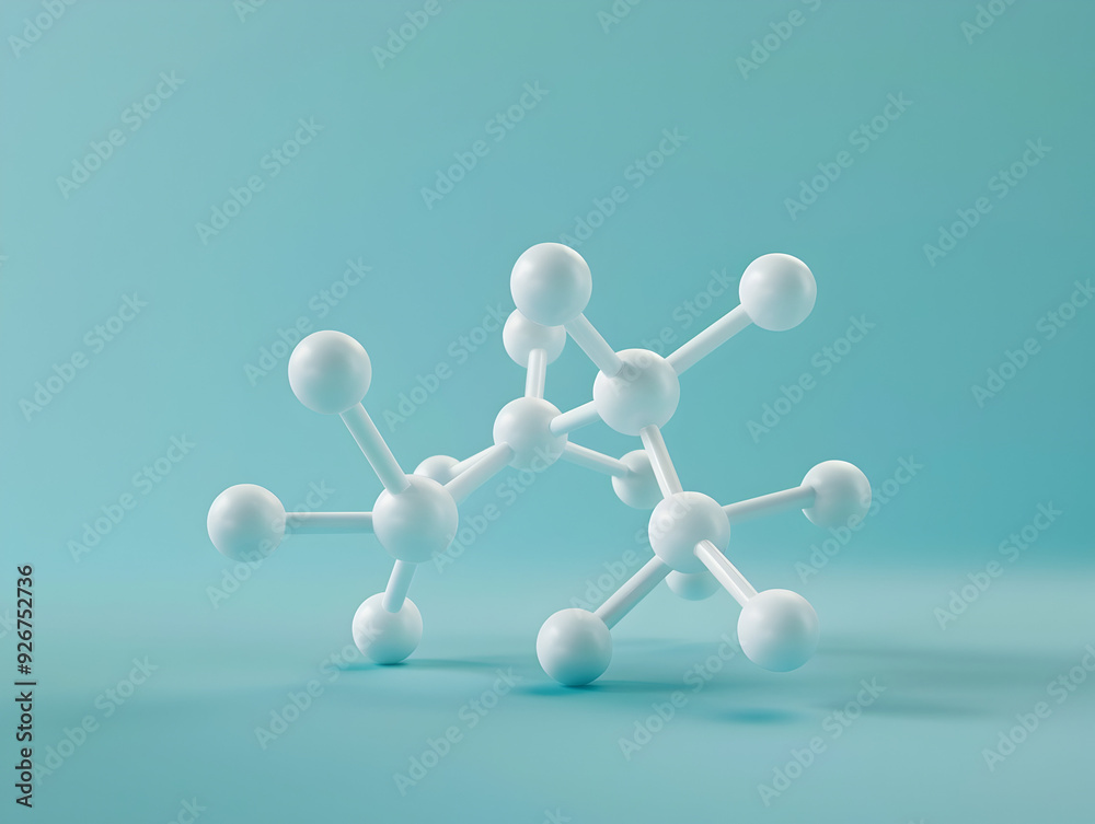 Abstract Structure Background of Molecule Or Atom, molecular structure, structural chemical formula with atoms