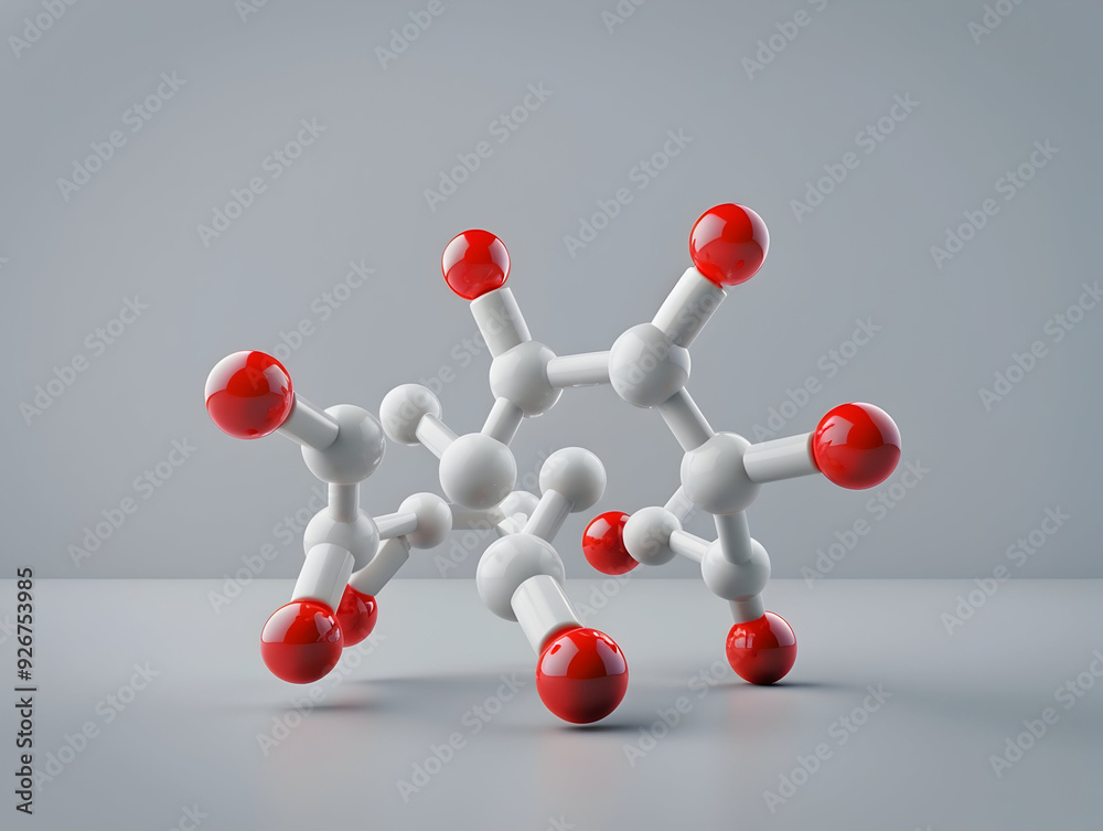 Obraz premium Abstract Structure Background of Molecule Or Atom, molecular structure, structural chemical formula with atoms