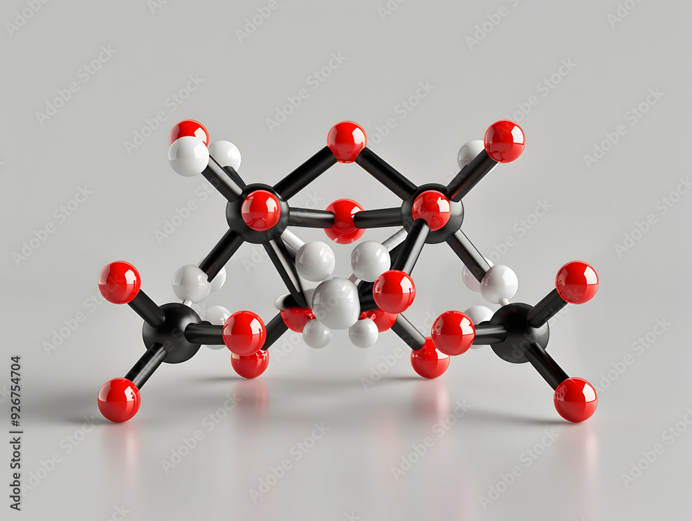 Obraz premium Abstract Structure Background of Molecule Or Atom, molecular structure, structural chemical formula with atoms