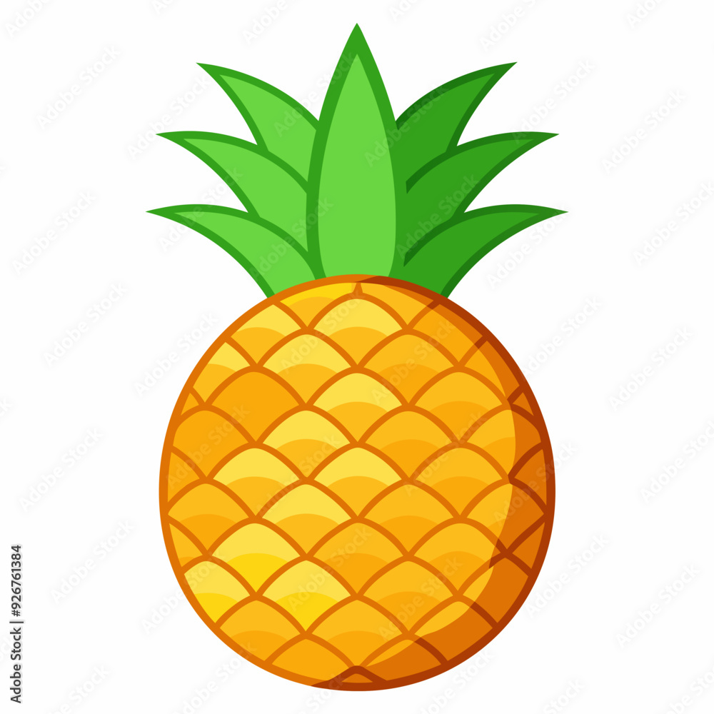 Vector illustration of pineapple fruit Vector illustration of pineapple fruit
