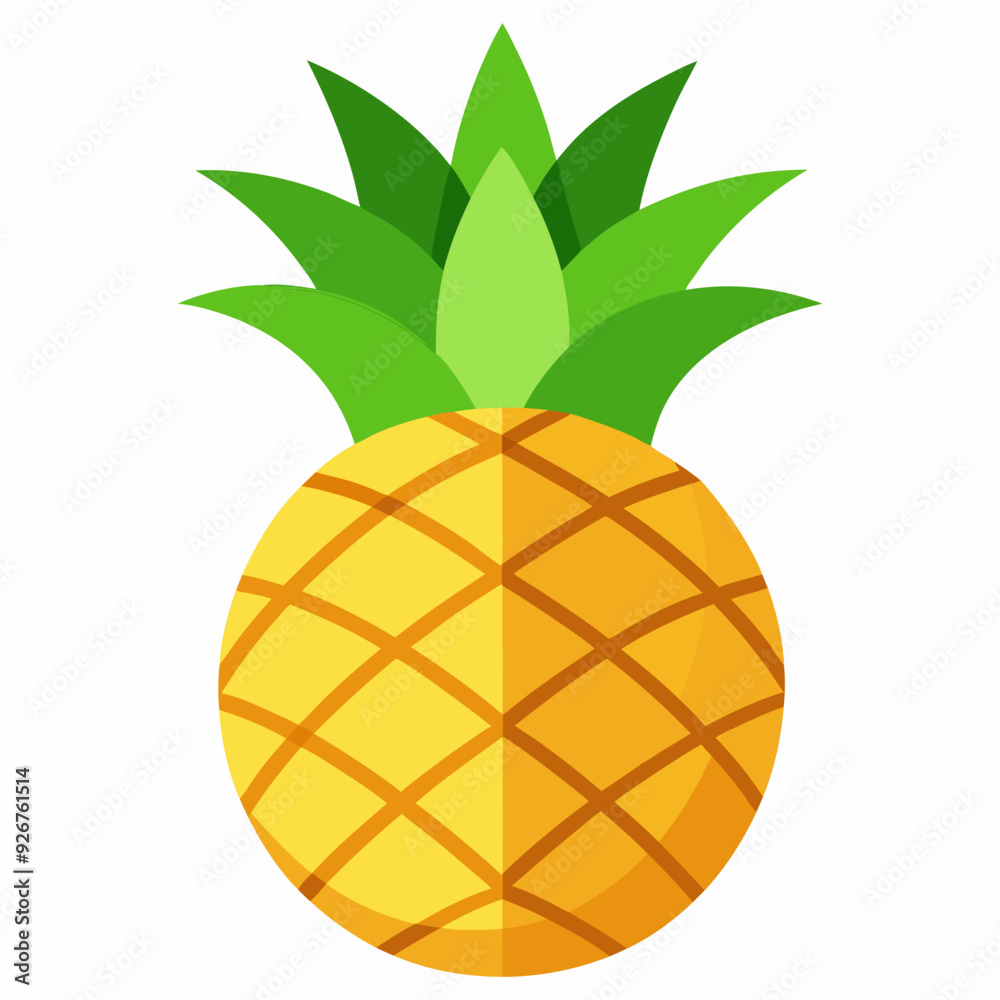 Vector illustration of pineapple fruit Vector illustration of pineapple fruit