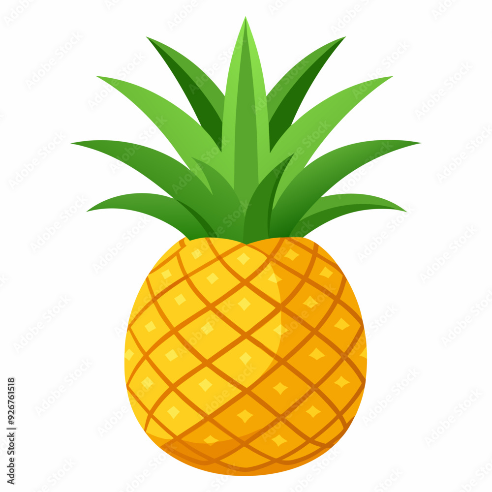 Vector illustration of pineapple fruit Vector illustration of pineapple fruit
