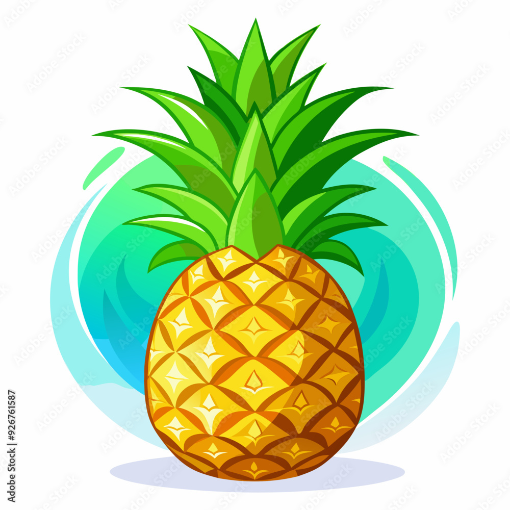 Vector illustration of pineapple fruit Vector illustration of pineapple fruit