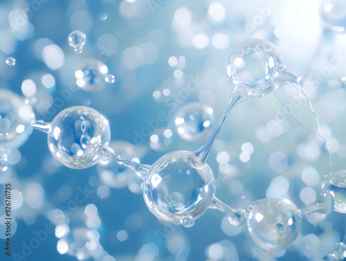 Abstract Structure Background of Molecule Or Atom, molecular structure, structural chemical formula with atoms