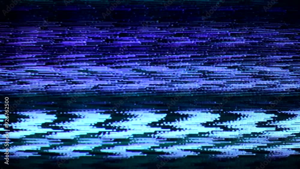 tv white noise static flicker abstract background detuned analog old screen retro television VHS grunge glitch wave effect bad signal grain distortion broadcast reception interference loop template	