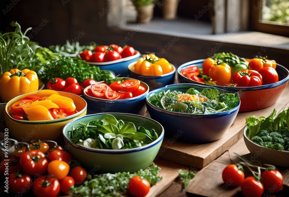 vibrant meal options displayed colorful containers showcasing variety fresh ingredients appetizing presentation, food, healthy, cuisine, culinary, snacks vibrant meal options displayed colorful containers showcasing variety fresh ingredients appetizing presentation, food, healthy, cuisine, culinary, snacks