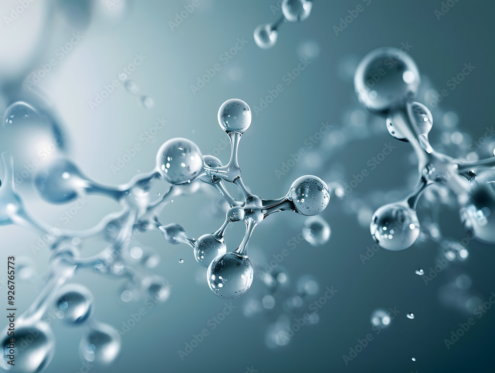 Abstract Structure Background of Molecule Or Atom, molecular structure, structural chemical formula with atoms Abstract Structure Background of Molecule Or Atom, molecular structure, structural chemical formula with atoms