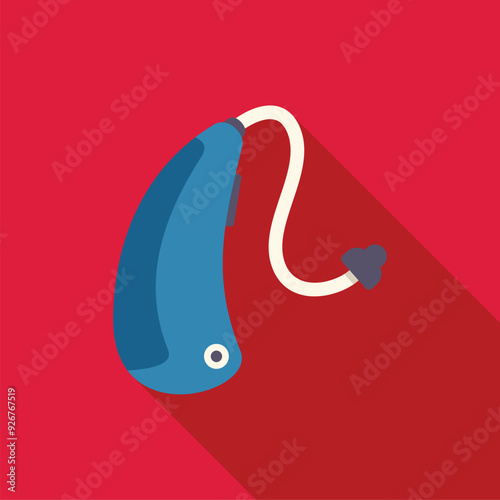 Modern hearing aid improving quality of life for hearing impaired people