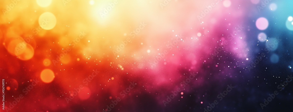 Fototapeta premium Abstract Colorful Background with Glowing Lights