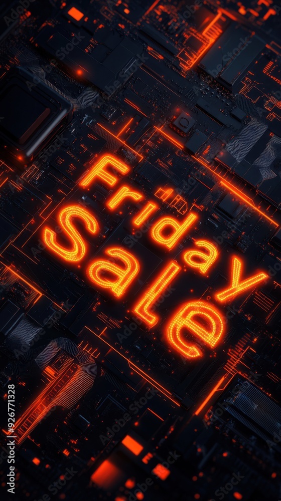 Obraz premium Exciting Friday Sale on High-Tech Electronics - Limited Time Discounts!