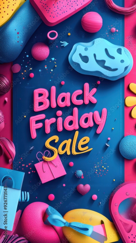 Naklejka premium Exciting Black Friday Sale Event: Unbeatable Discounts and Offers - Shop Now!