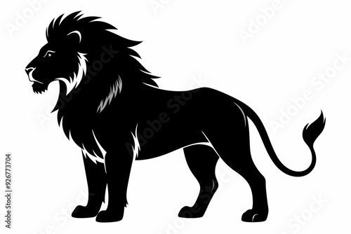 Lion animal icon vector art illustration photo