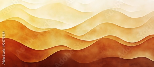 Abstract Waves in Warm Hues