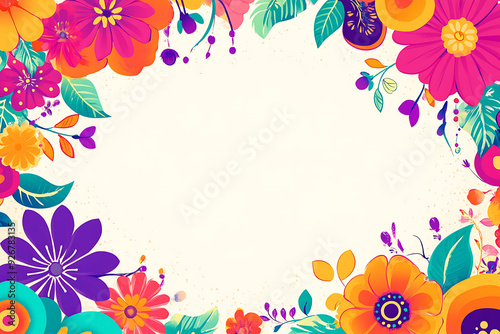 Floral pattern background illustration