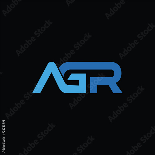 AGR letters logo design vector template