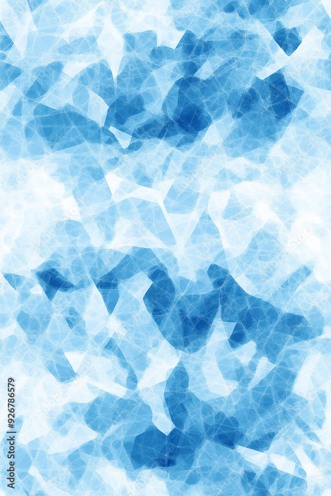 Blue abstract seamless pattern with geometric shapes and light textures, resembling icy landscapes or crystal formations, perfect for backgrounds or digital designs. Blue abstract seamless pattern with geometric shapes and light textures, resembling icy landscapes or crystal formations, perfect for backgrounds or digital designs.