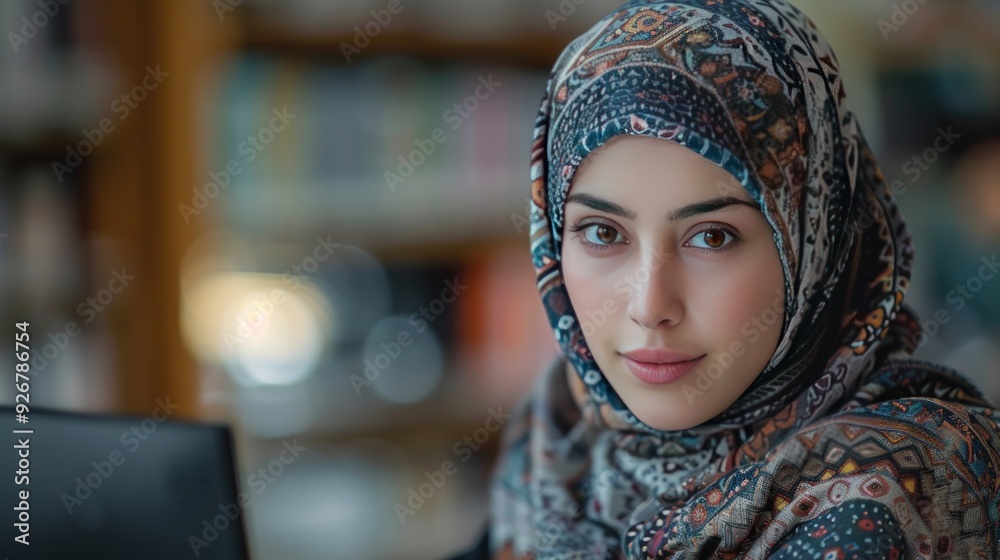 Young Woman in a Headscarf Young Woman in a Headscarf