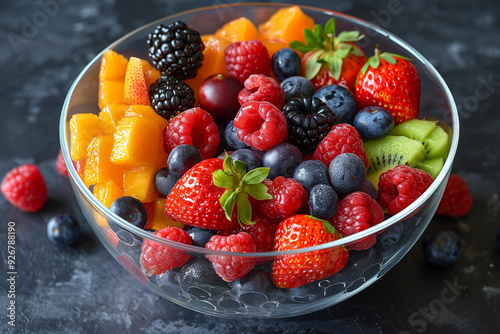 Wallpaper Mural Various fruits in a bowl for recipes, presentations, educational purposes, health purposes, products etc. Torontodigital.ca