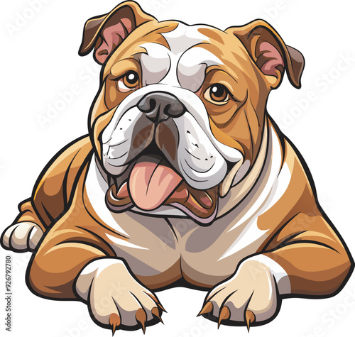Bulldog Clip art: High-Quality Vector Illustration Design