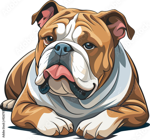 Bulldog Clip art: High-Quality Vector Illustration Design