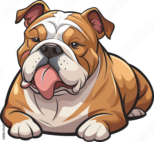 Bulldog Clip art: High-Quality Vector Illustration Design