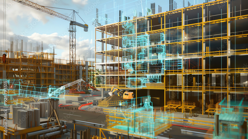 custom made wallpaper toronto digitala construction site with a building under construction,