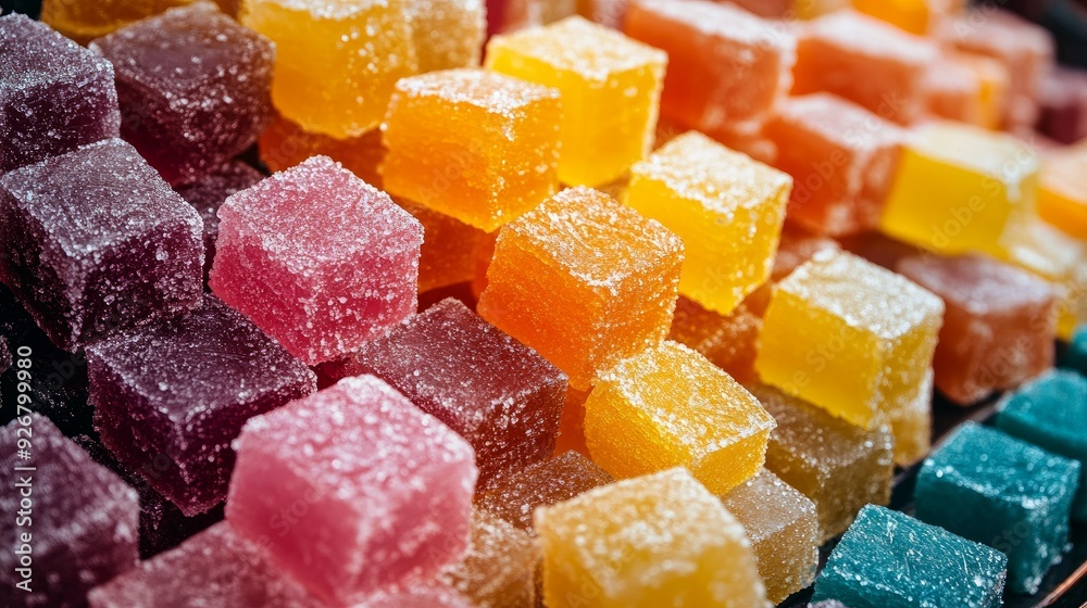 Feast Concept: A mound of vibrant akide sekeri, traditional Turkish sweet sugar candies for Ramadan Feast Concept: A mound of vibrant akide sekeri, traditional Turkish sweet sugar candies for Ramadan
