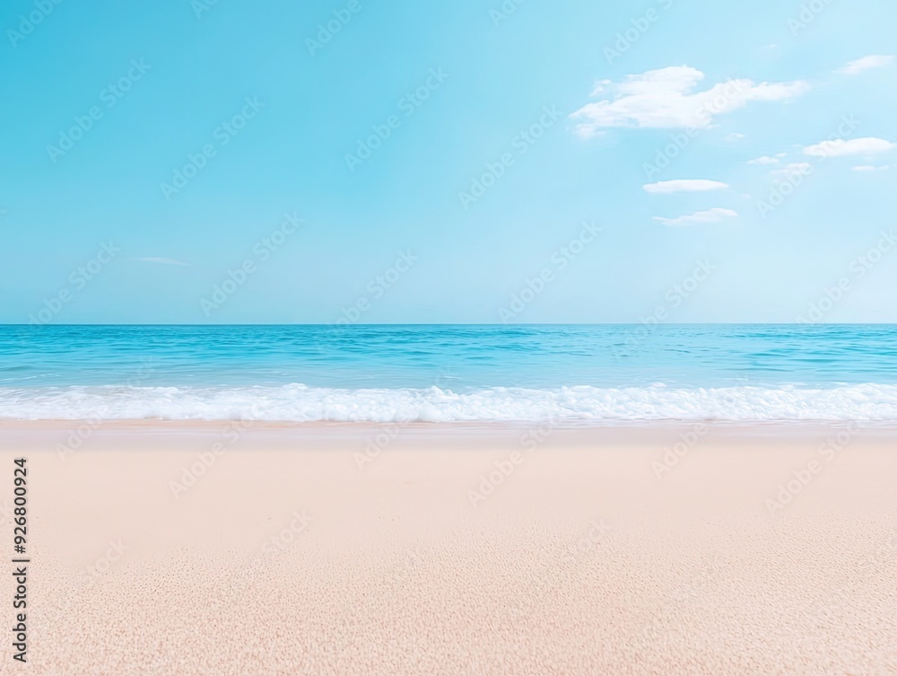 Serene Beach Scene with Ocean Wonders Serene Beach Scene with Ocean Wonders