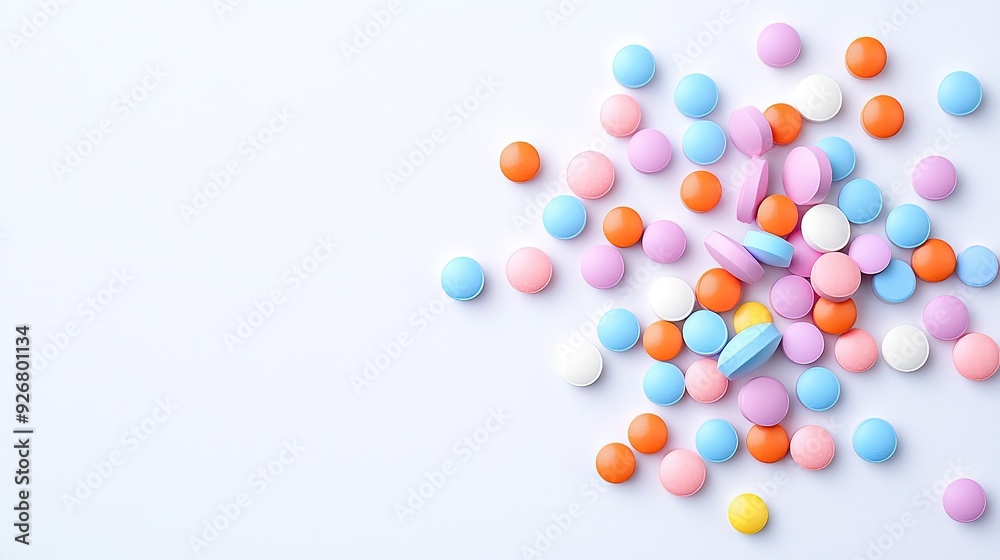 Delightful Scene of Colorful Foam Balls Delightful Scene of Colorful Foam Balls