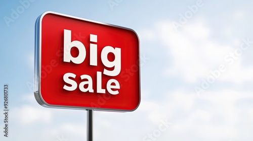 Weathered Big Sale Sign Stands Out