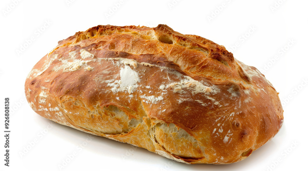 A loaf white isolated on a white background. A loaf white isolated on a white background.