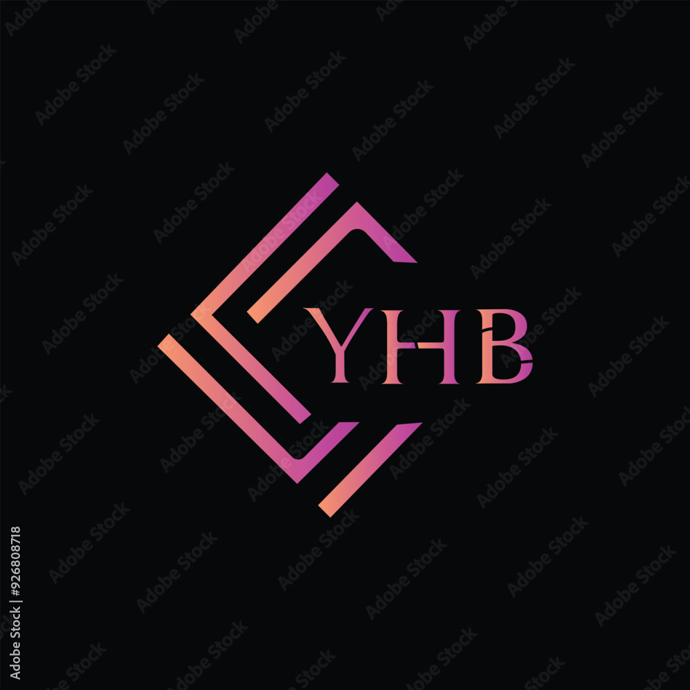 YHB Letter Initial Logo Design Template Vector Illustration YHB Letter Initial Logo Design Template Vector Illustration