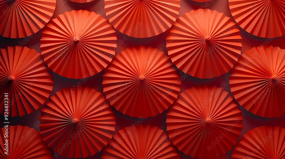 Naklejka premium red umbrella pattern