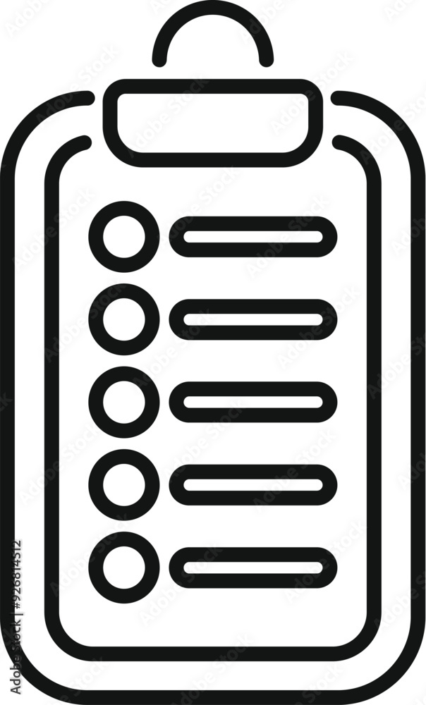 Minimalist icon of a clipboard showing checkmarks for completed tasks Minimalist icon of a clipboard showing checkmarks for completed tasks