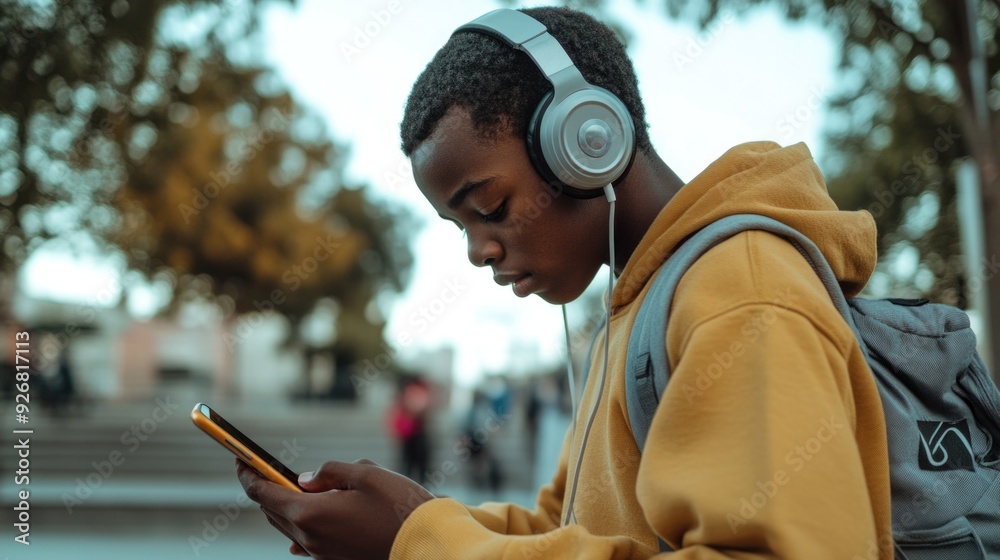 Fototapeta premium Urban Life - Earbuds