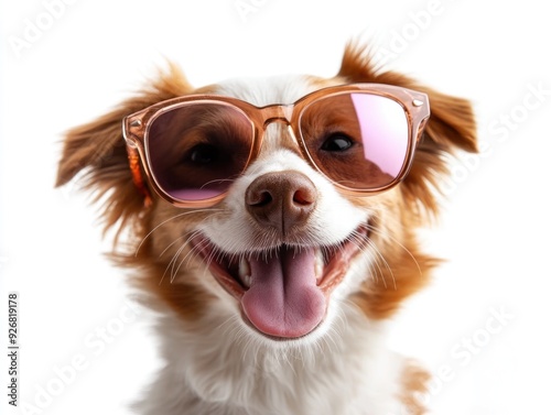 Happy Dog in Sunglasses