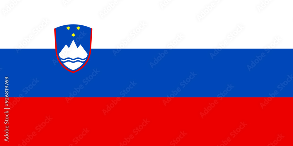 Fototapeta premium Flag of Slovenia