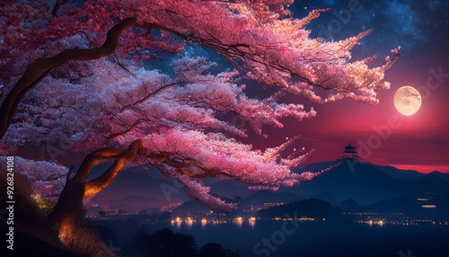 japanese temple at night