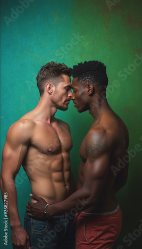 Two gay men in love