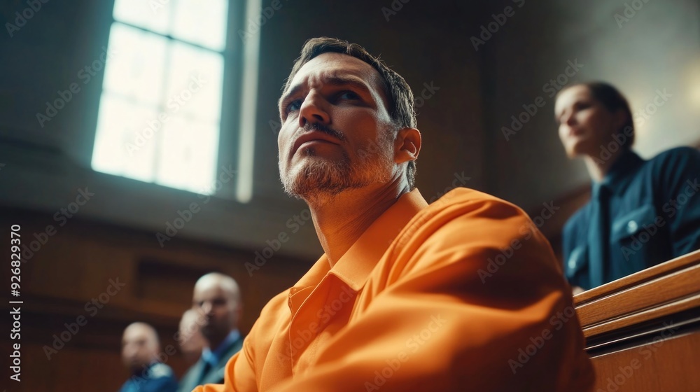Prison Guard in Courtroom Prison Guard in Courtroom