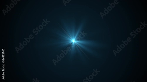 Wallpaper Mural Lens Flare Effects. Dynamic Light Streaks and Bright Star Rays Animation. Loop Torontodigital.ca