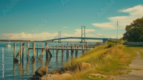 Wallpaper Mural Bridge Over Water Torontodigital.ca