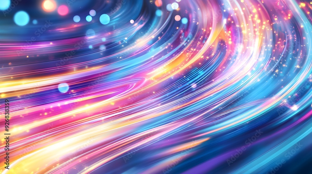 Abstract Colorful Swirling Lines Background Abstract Colorful Swirling Lines Background