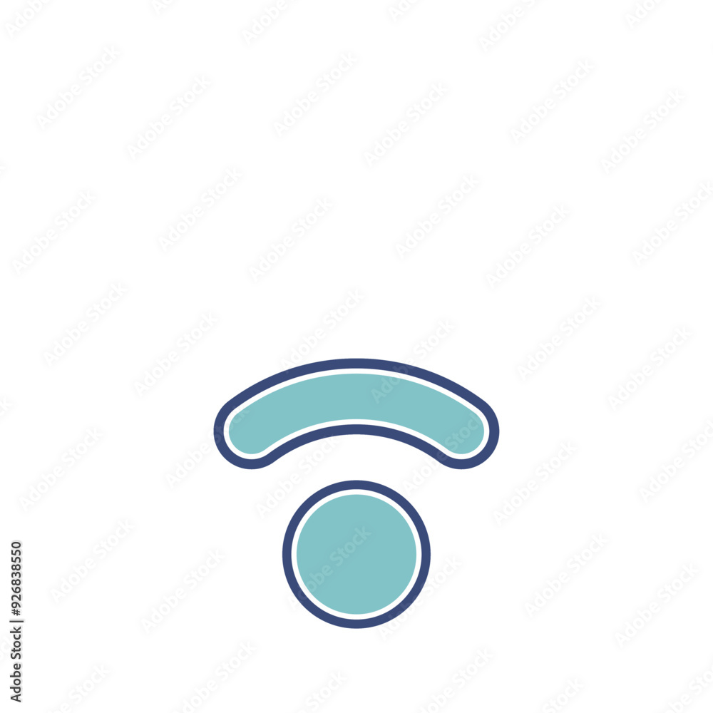 ビジネスアイコン「wi-fi」弱 ビジネスアイコン「wi-fi」弱
